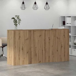 vidaXL Mostrador de recepción roble artisian 200x50x103,5 cm Roble artisan Best