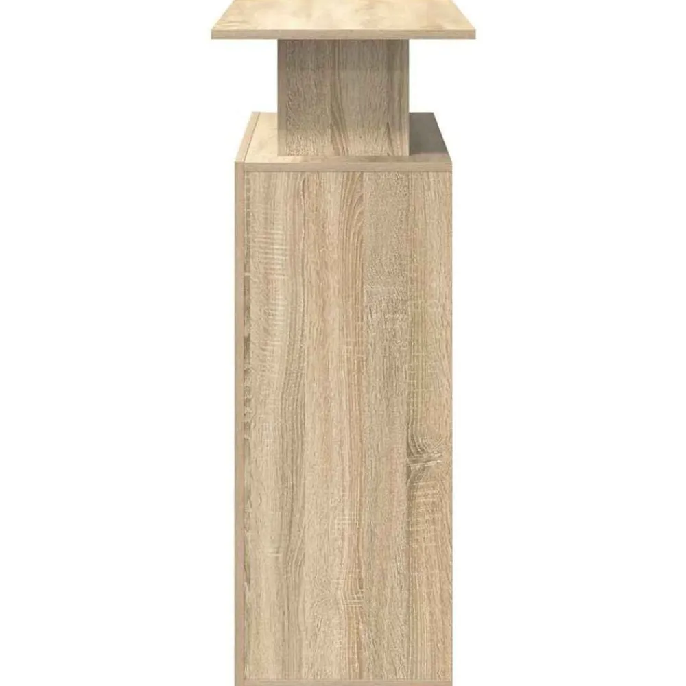 vidaXL Mostrador de recepción 100x40x104 cm Madera de ingeniería Roble Sonoma Discount