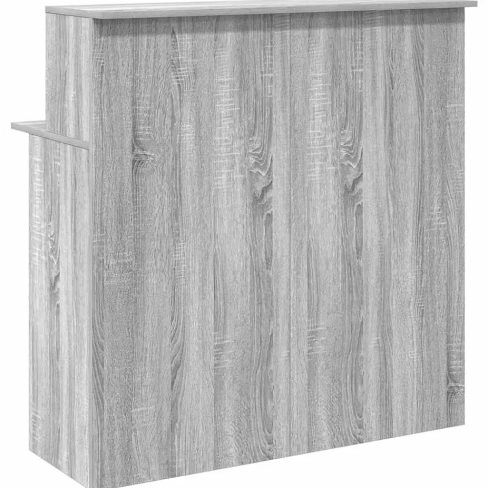 vidaXL Mobiliario De Oficina-Mostrador de recepción sonoma gris 100x50x103,5 cm
