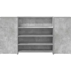 vidaXL Mostrador de recepción gris hormigón 200x50x103,5 cm Gris hormig&oacute;n Online