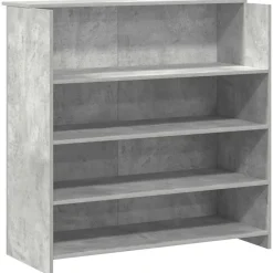 vidaXL Mostrador de recepción gris hormigón 200x50x103,5 cm Gris hormig&oacute;n Online
