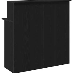 vidaXL Mostrador de recepción 100x50x103,5 cm madera ingeniería Negro Best