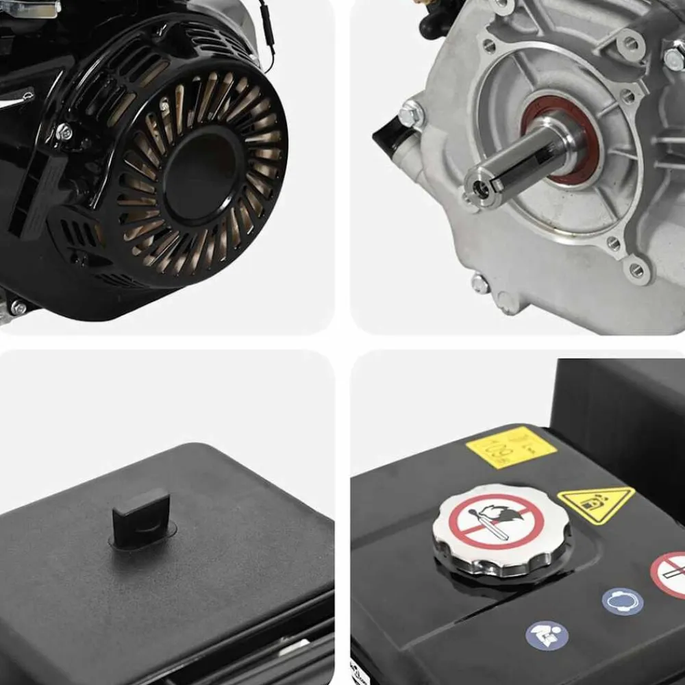 vidaXL Motor de gasolina 15 HP 11 kW negro Discount