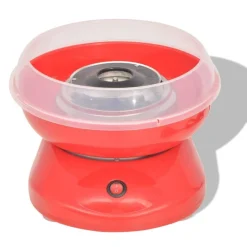 vidaXL Máquina de algodón de azúcar 480 W roja Rojo New