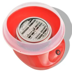 vidaXL Máquina de algodón de azúcar 480 W roja Rojo New