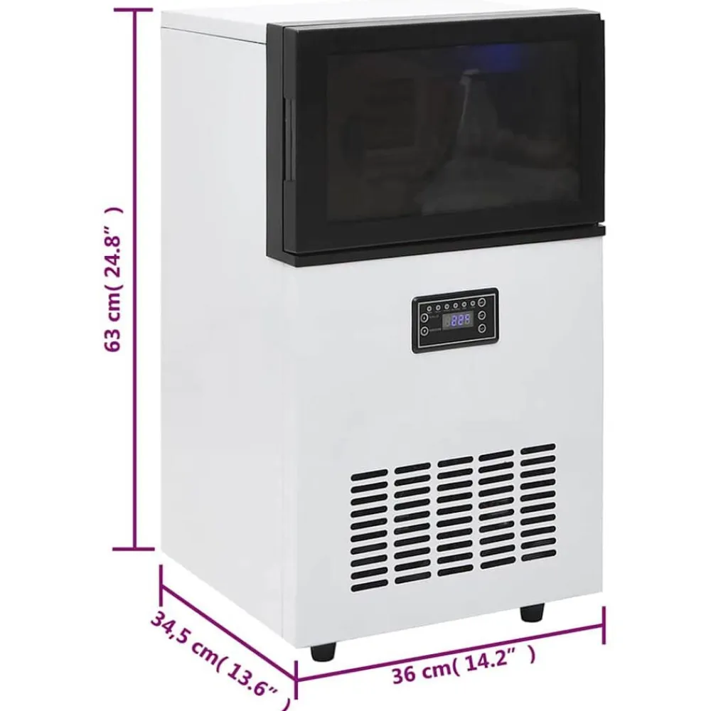 vidaXL Máquina de hacer cubitos de hielo negra 45 kg/24 h Sale