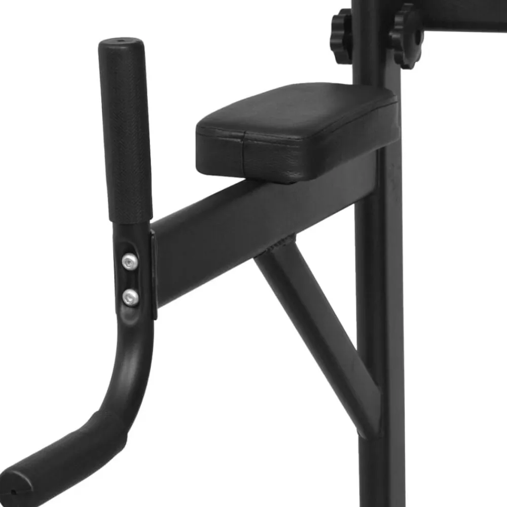 vidaXL Máquina de musculación Power Tower con banco de abdominales