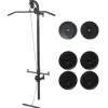 vidaXL Máquina de musculación de pared con discos de peso 40 kg Online