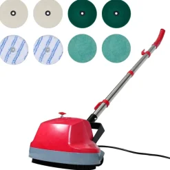 vidaXL Electrodomésticos-Máquina limpiasuelos pulidora con cabezal doble 5 en 1