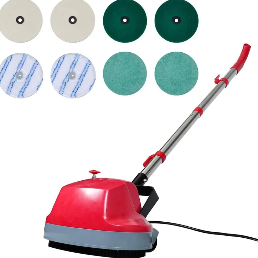 vidaXL Electrodomésticos-Máquina limpiasuelos pulidora con cabezal doble 5 en 1