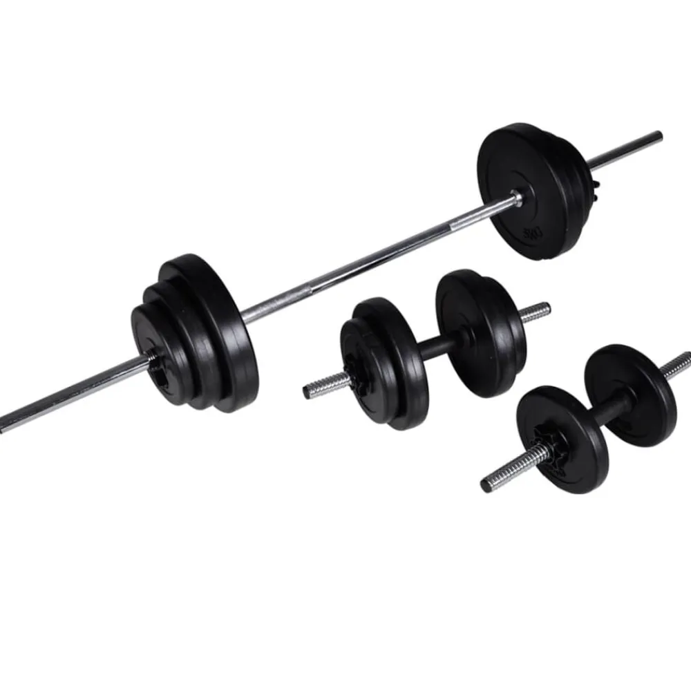 vidaXL Máquina musculación Power Tower con pesas y mancuernas 30,5 kg Best