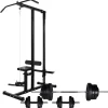 vidaXL Máquina musculación Power Tower con pesas y mancuernas 60,5 kg Sale