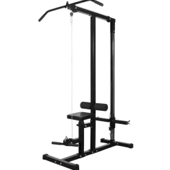vidaXL Máquina musculación Power Tower con pesas y mancuernas 60,5 kg Sale