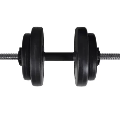 vidaXL Máquina musculación Power Tower con pesas y mancuernas 60,5 kg Sale