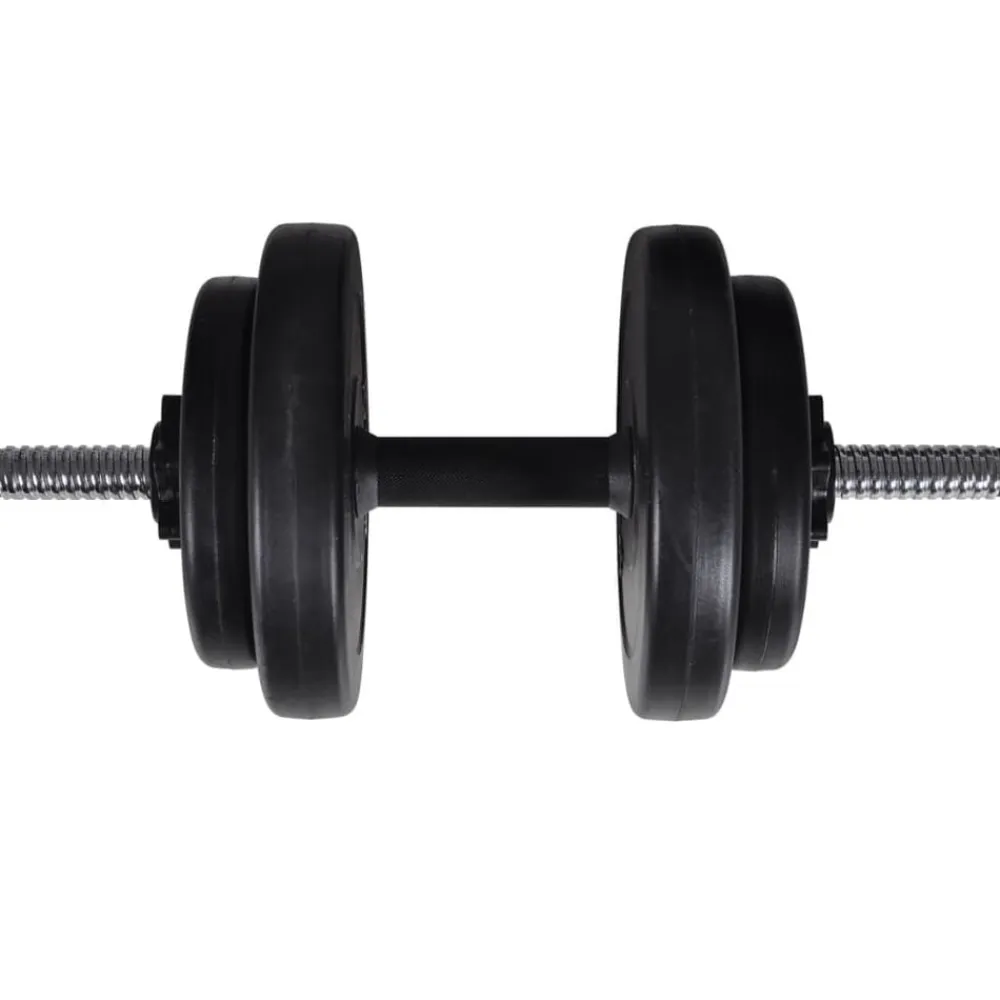 vidaXL Máquina musculación Power Tower con pesas y mancuernas 60,5 kg Sale