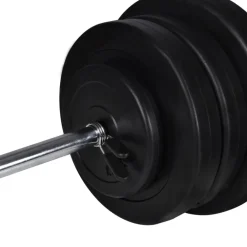 vidaXL Máquina musculación Power Tower con pesas y mancuernas 60,5 kg Sale