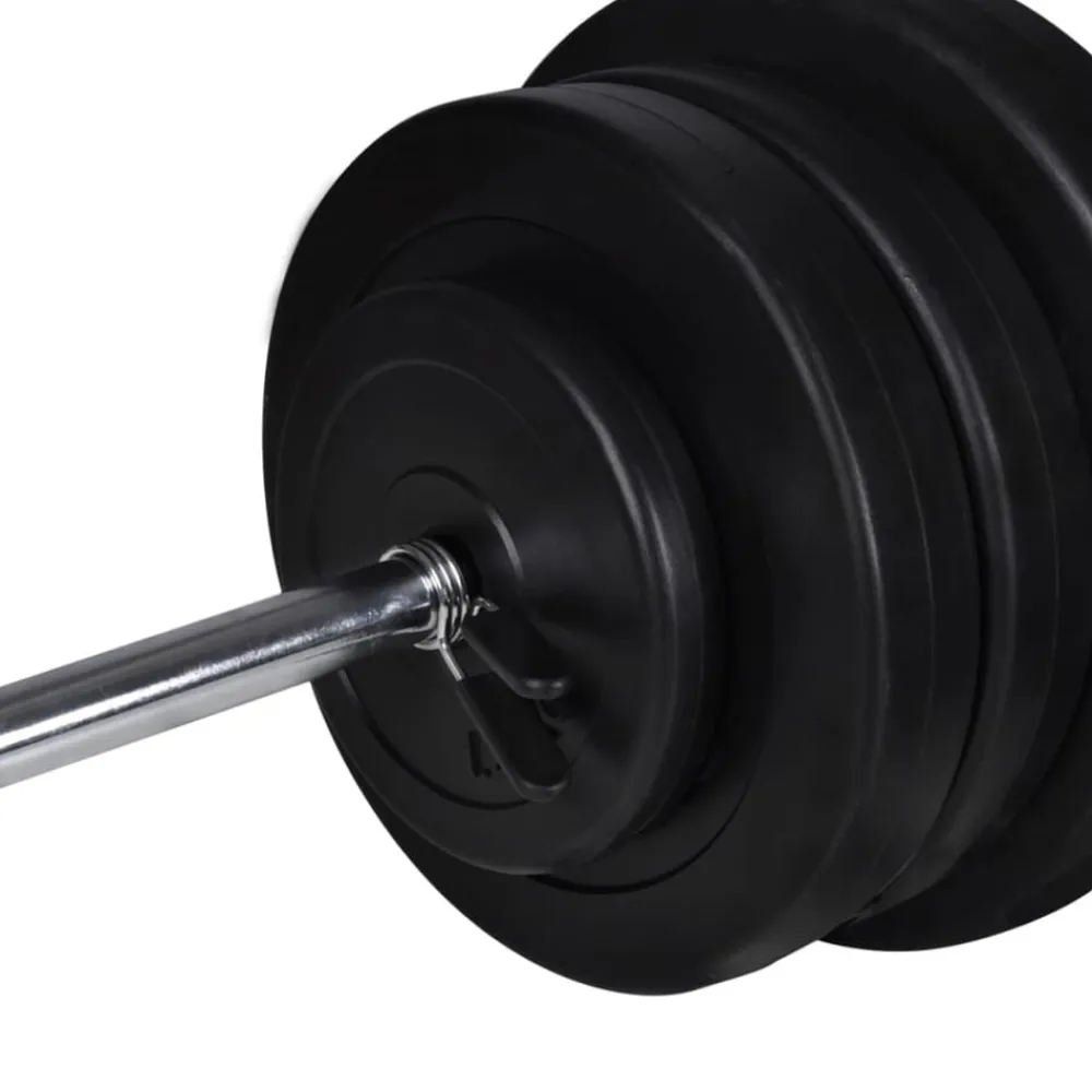 vidaXL Máquina musculación Power Tower con pesas y mancuernas 60,5 kg Sale