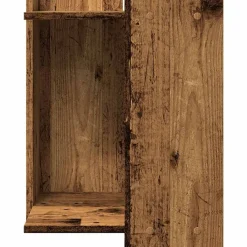 vidaXL Mueble arenero de gatos madera ingeniería envejecida 42x42x51cm Madera antigua Discount