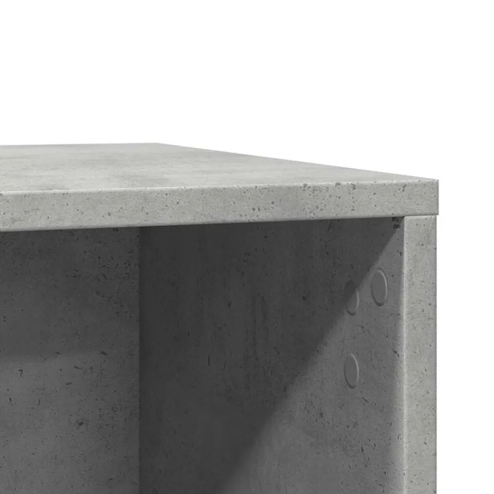vidaXL Mueble arenero para gatos madera gris hormigón 60x40x40 cm Gris hormigón New