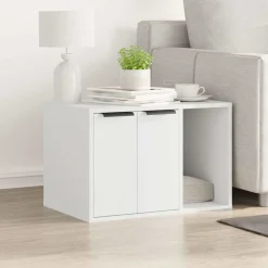 vidaXL Productos Para Mascotas-Mueble arenero para gatos madera ingeniería 60x40x40 cm