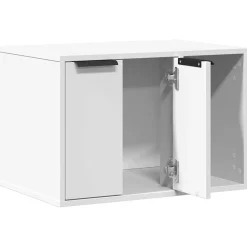 vidaXL Productos Para Mascotas-Mueble arenero para gatos madera ingeniería 60x40x40 cm