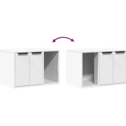 vidaXL Productos Para Mascotas-Mueble arenero para gatos madera ingeniería 60x40x40 cm