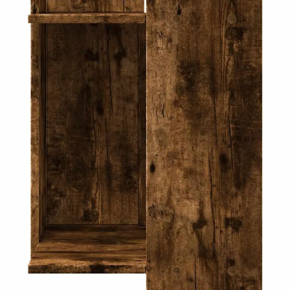 vidaXL Mueble arenero para gatos madera 42x42x51 cm Roble ahumado Hot