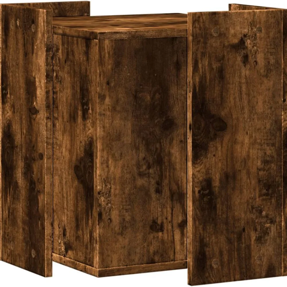 vidaXL Mueble arenero para gatos madera 42x42x51 cm Roble ahumado Hot