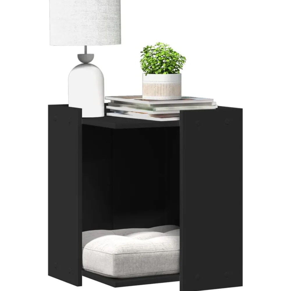 vidaXL Productos Para Mascotas-Mueble arenero para gatos madera ingeniería 42x42x51 cm