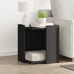 vidaXL Productos Para Mascotas-Mueble arenero para gatos madera ingeniería 42x42x51 cm