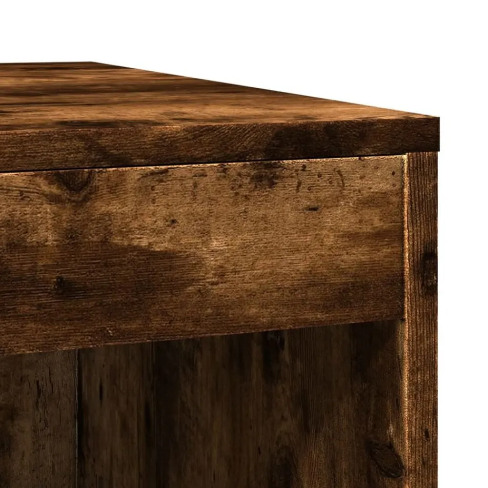 vidaXL Mueble arenero para gatos madera 47x59x42 cm Roble ahumado Clearance