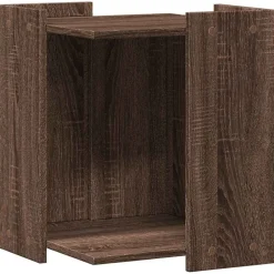 vidaXL Productos Para Mascotas-Mueble arenero para gatos madera marrón roble 42x42x51 cm