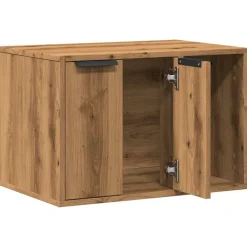 vidaXL Mueble arenero para gatos madera ingeniería artisian 60x40x40cm Roble