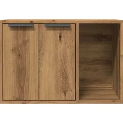 vidaXL Mueble arenero para gatos madera ingeniería artisian 60x40x40cm Roble