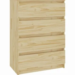 vidaXL Mueble auxiliar madera maciza de pino 60x36x84 cm Natural Sale