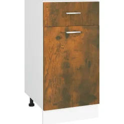 vidaXL Armarios Y Almacenamiento-Mueble bajo con cajón "Lyon" de, , 40 x 46 x 81,5 cm, madera de ingeniería