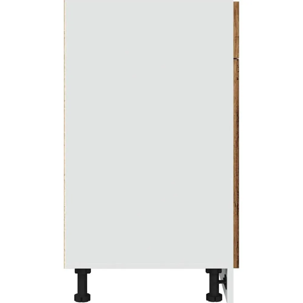 vidaXL Mueble bajo con cajón "Lyon" de, madera vieja, 50x46x81,5 cm, madera de ingeniería Madera antigua Sale