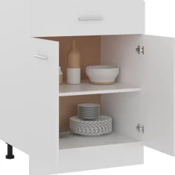 vidaXL Armarios Y Almacenamiento-Mueble bajo con cajón