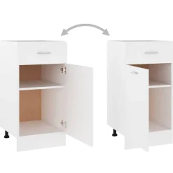 vidaXL Armarios Y Almacenamiento-Mueble bajo con cajón