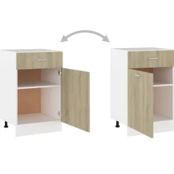 vidaXL Mueble bajo con cajón
