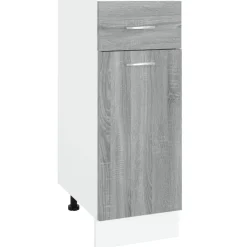 vidaXL Armarios Y Almacenamiento-Mueble bajo con cajón "Lyon" , 30 x 46 x 81,5 cm, madera de ingeniería,