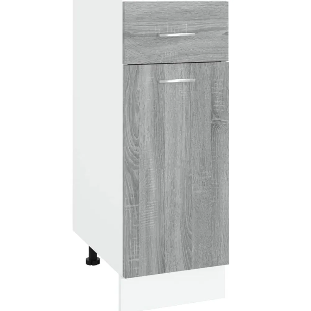 vidaXL Armarios Y Almacenamiento-Mueble bajo con cajón "Lyon" , 30 x 46 x 81,5 cm, madera de ingeniería,