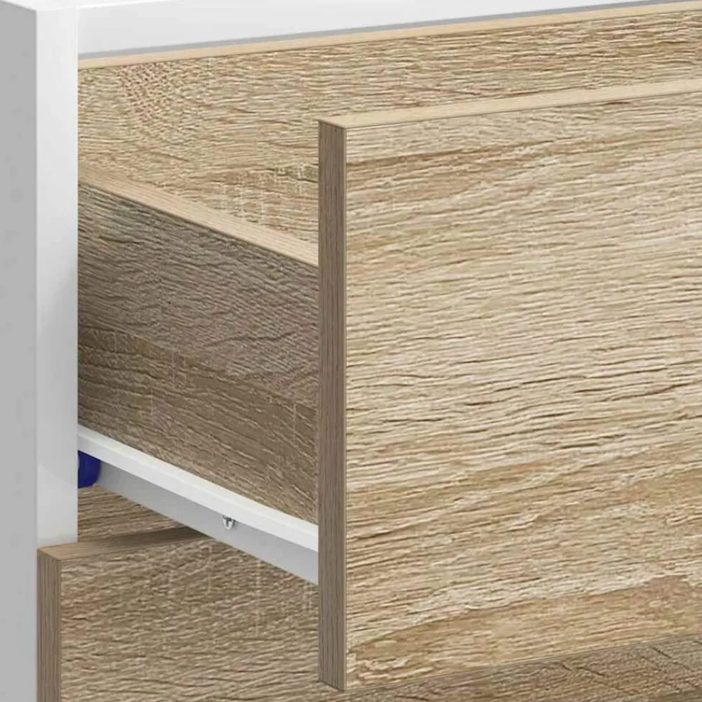 vidaXL Mueble bajo de cocina "Lyon" de de madera de ingeniería Roble Sonoma
