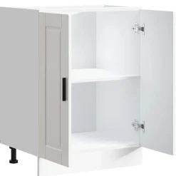 vidaXL Armarios Y Almacenamiento-Mueble bajo de cocinaporto alto brillo blanco