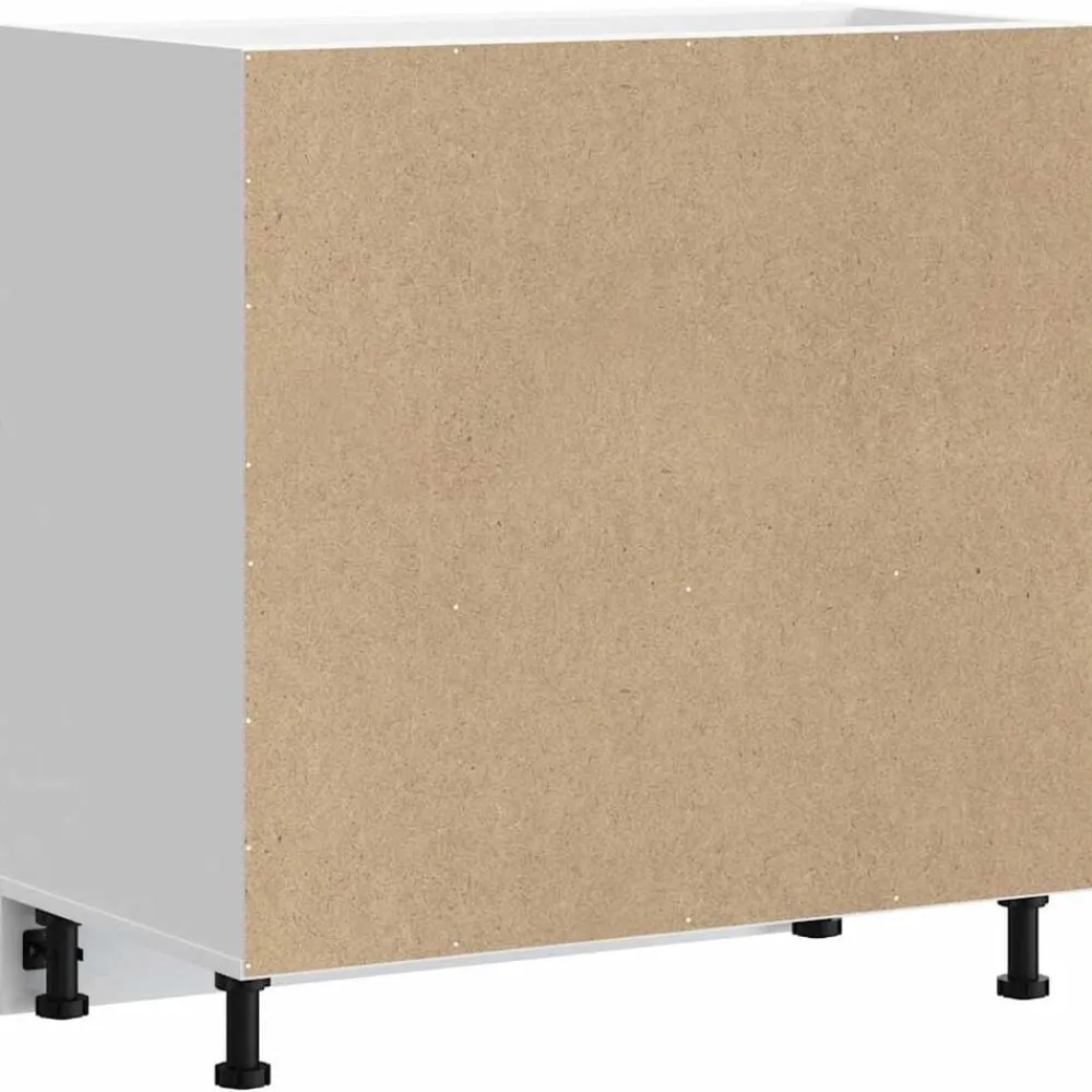 vidaXL Mueble bajo de cocinaPorto madera contrachapada blanca Blanco Sale