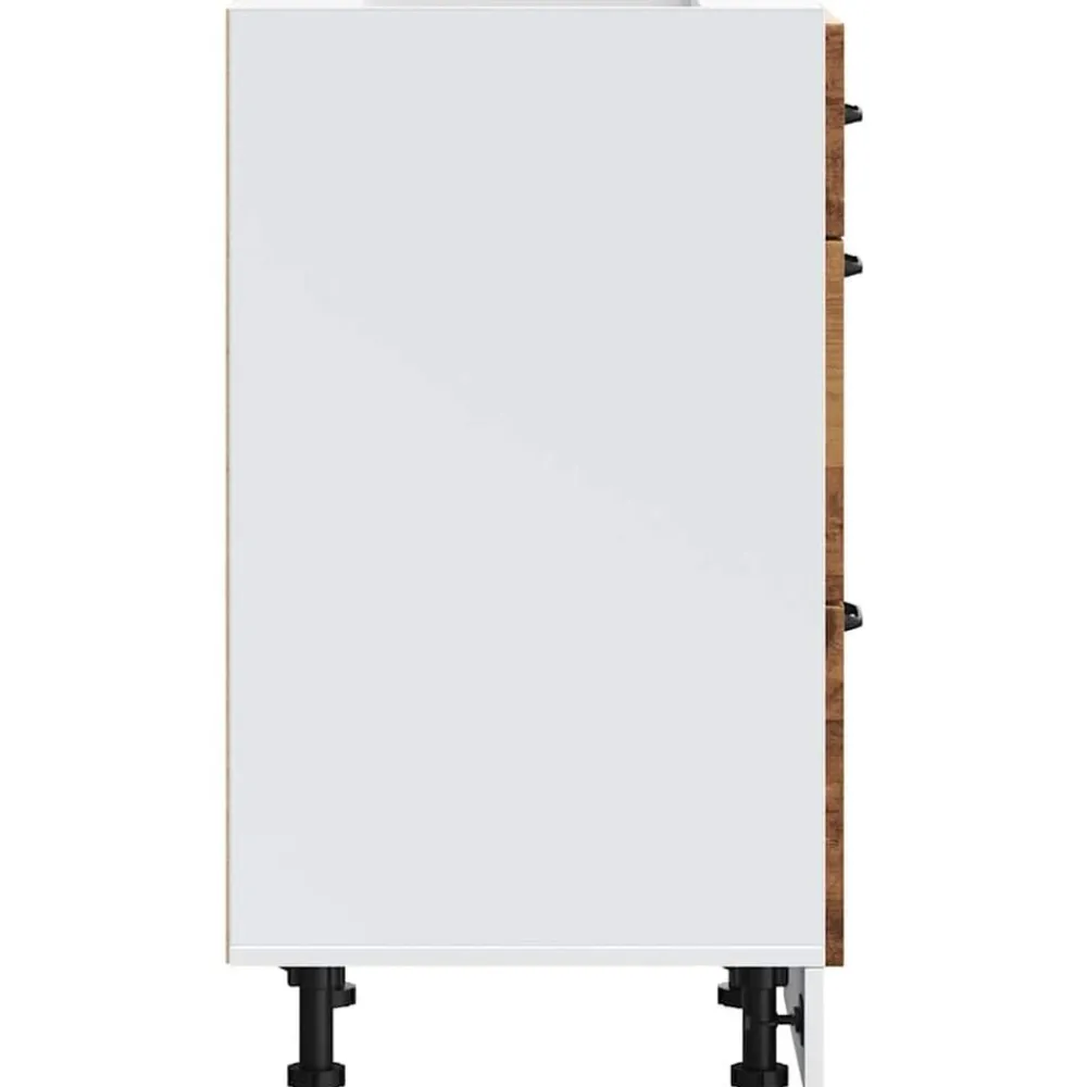 vidaXL Mueble bajo de cocina Lucca madera vieja Madera envejecida Hot