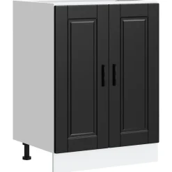vidaXL Mueble bajo de cocinaPorto madera contrachapada Negro Best