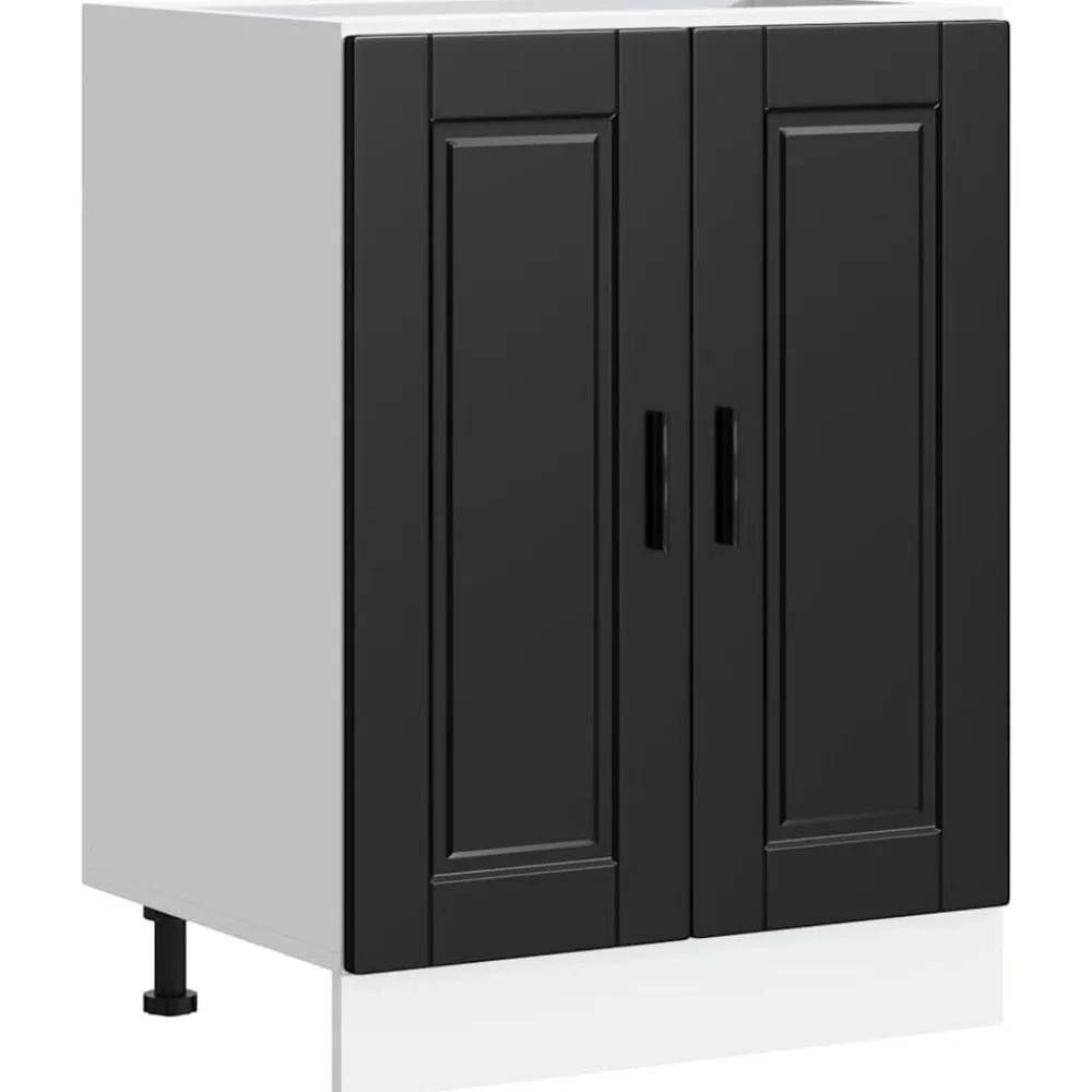 vidaXL Mueble bajo de cocinaPorto madera contrachapada Negro Best