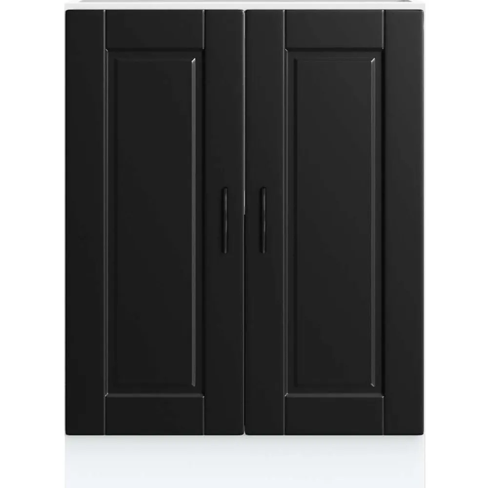 vidaXL Mueble bajo de cocinaPorto madera contrachapada Negro Best