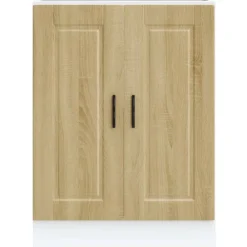 vidaXL Mueble bajo de cocinaporto roble sonoma madera reconstituida Madera reciclada Sale